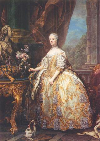Charles-Amedee-Philippe van Loo Portrait de Marie Leszczynska oil painting picture
